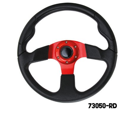 AAA - Steering Wheel (With PU Sleeves) - RED